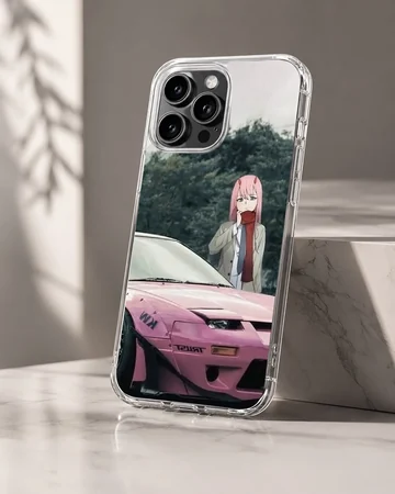 Anime JDM motor sports scene on phone case — Hero