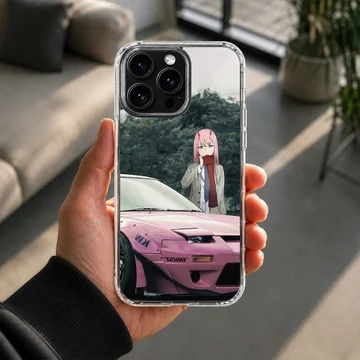 Anime JDM motor sports scene on phone case — Lifestyle