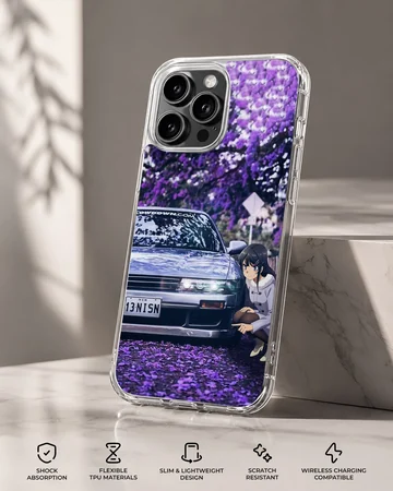 Anime-inspired JDM car with character phone case — Specs