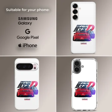 Anime JDM phone case with red car illustration — Collage
