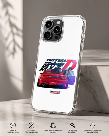 Anime JDM phone case with red car illustration — Specs