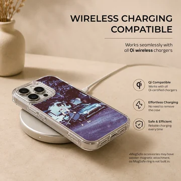 Anime JDM design featuring a dynamic character and car on phone case — Charging