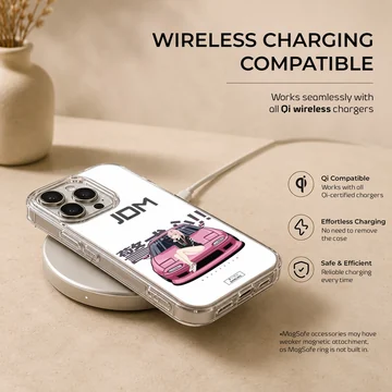 Anime JDM-themed phone case with dynamic car design — Charging