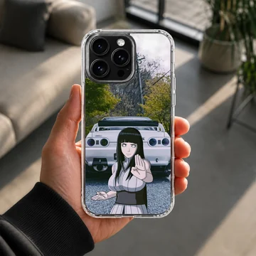 Anime JDM car and character illustration on phone case — Lifestyle
