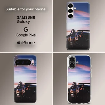 Anime JDM street racing design phone case — Collage