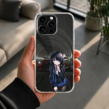 Anime JDM illustration with car in tunnel phone case — Lifestyle