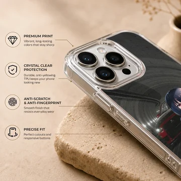 Anime JDM illustration with car in tunnel phone case — Info