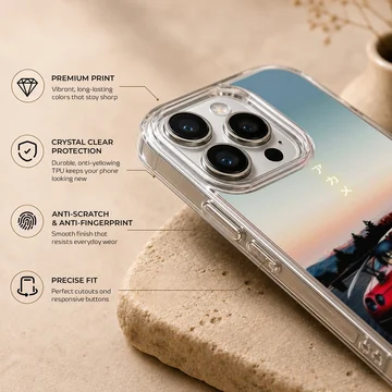 Anime JDM phone case featuring a red sports car and anime character. — Info