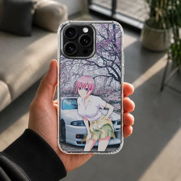 Anime JDM phone case with car and character design — Lifestyle