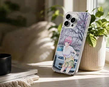 Anime JDM phone case with car and character design — Lifestyle