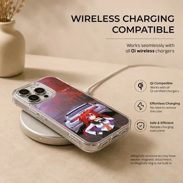 Anime JDM girl with drift car scene phone case — Charging