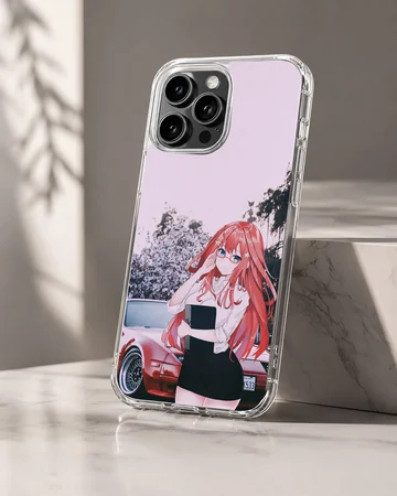Anime JDM design with sporty car and character phone case — Hero
