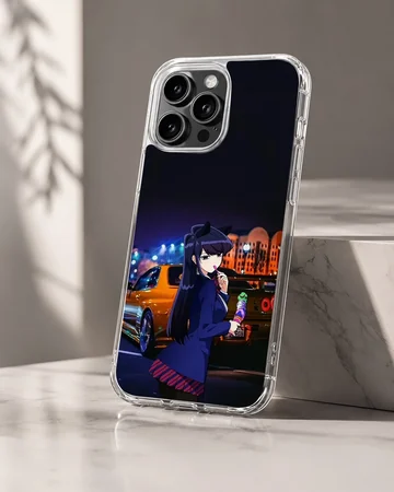 Anime JDM phone case featuring a dynamic motor sports design with vibrant colors. — Hero