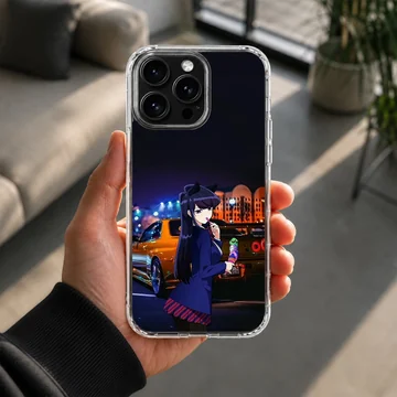 Anime JDM phone case featuring a dynamic motor sports design with vibrant colors. — Lifestyle