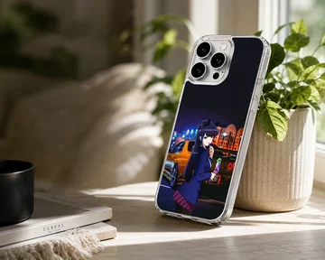 Anime JDM phone case featuring a dynamic motor sports design with vibrant colors. — Lifestyle
