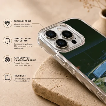 Dynamic anime JDM car scene phone case with character illustration. — Info