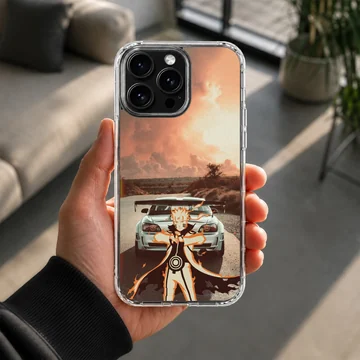 Anime character and JDM car design phone case — Lifestyle