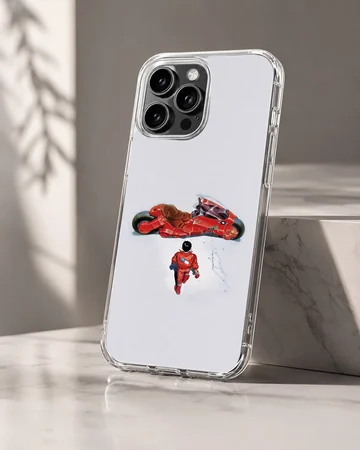 Anime motorcycle with dynamic rider phone case — Hero