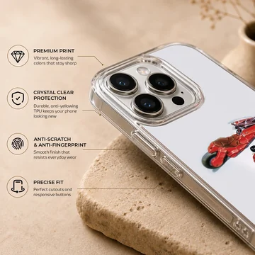 Anime motorcycle with dynamic rider phone case — Info