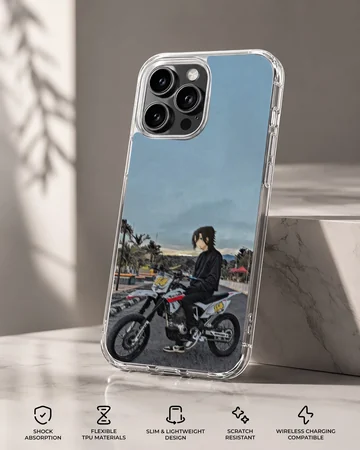 Anime motorcycle scene on phone case — Specs