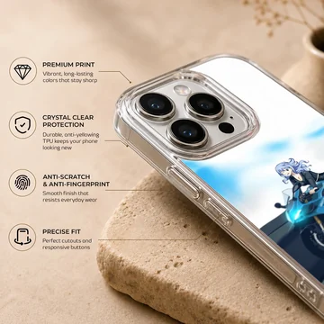 Anime character riding a motorcycle on phone case — Info