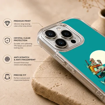 Dynamic anime motorcycle design on phone case. — Info