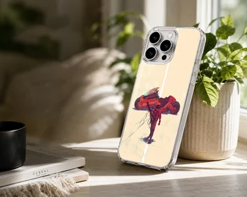 Anime motorcycle design with rider on phone case — Lifestyle