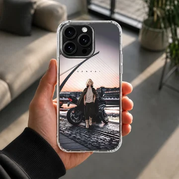 Anime motorcycle illustration on phone case — Lifestyle