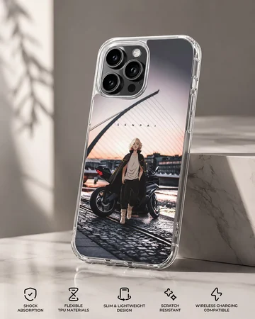 Anime motorcycle illustration on phone case — Specs