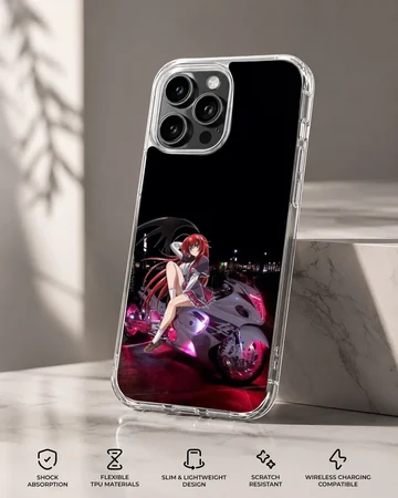 Anime motorcycle digital illustration on a phone case — Specs