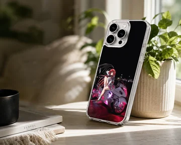 Anime motorcycle digital illustration on a phone case — Lifestyle
