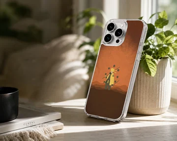 Anime-inspired dynamic illustration on phone case — Lifestyle