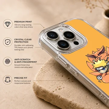 Anime N303 illustration with characters on phone case — Info