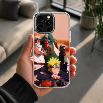 Anime character montage on phone case, featuring vivid colors and bold design. — Lifestyle