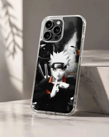 Dynamic anime illustration on phone case