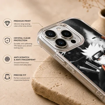 Dynamic anime illustration on phone case — Info