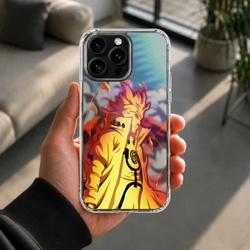 Vivid anime hero illustration on phone case with vibrant colors — Lifestyle