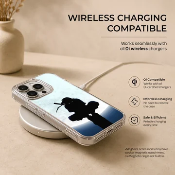 Anime N702 phone case with heroic silhouette illustration — Charging