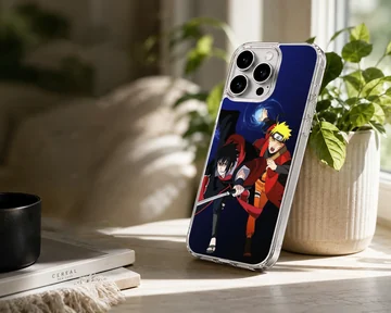 Anime phone case with heroic characters in action — Lifestyle