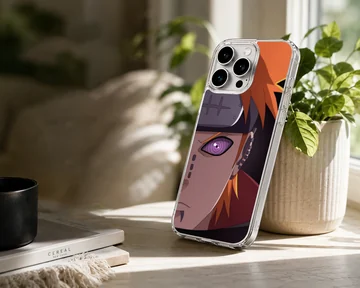 Dynamic anime hero illustration on phone case — Lifestyle