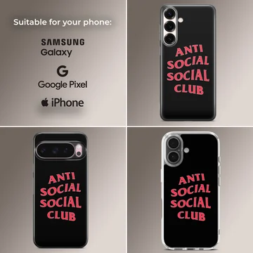 Anti Social Social Club design on phone case — Collage