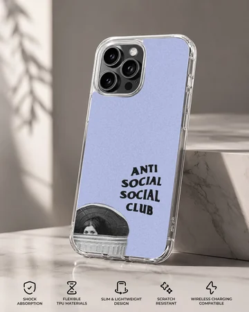 Anti Social Social Club design on phone case — Specs