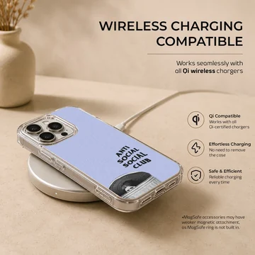 Anti Social Social Club design on phone case — Charging