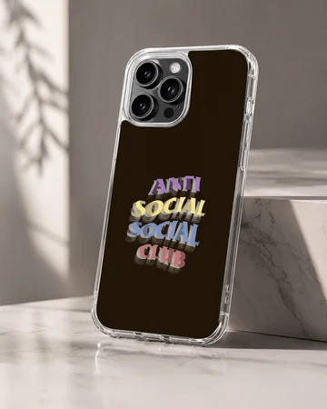 Bold Anti Social Social Club design on phone case — Hero