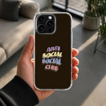 Bold Anti Social Social Club design on phone case — Lifestyle