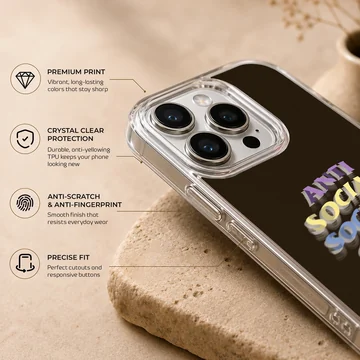 Bold Anti Social Social Club design on phone case — Info