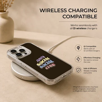 Bold Anti Social Social Club design on phone case — Charging