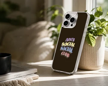 Bold Anti Social Social Club design on phone case — Lifestyle
