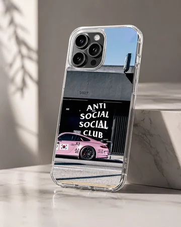 Anti Social Social Club design on a phone case — Hero