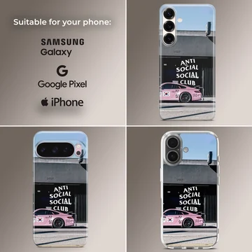 Anti Social Social Club design on a phone case — Collage